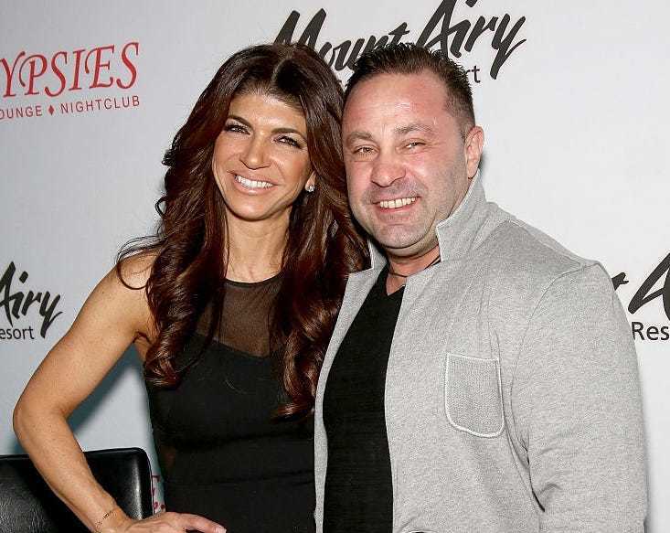 Teresa and Joe Giudice in happier times.