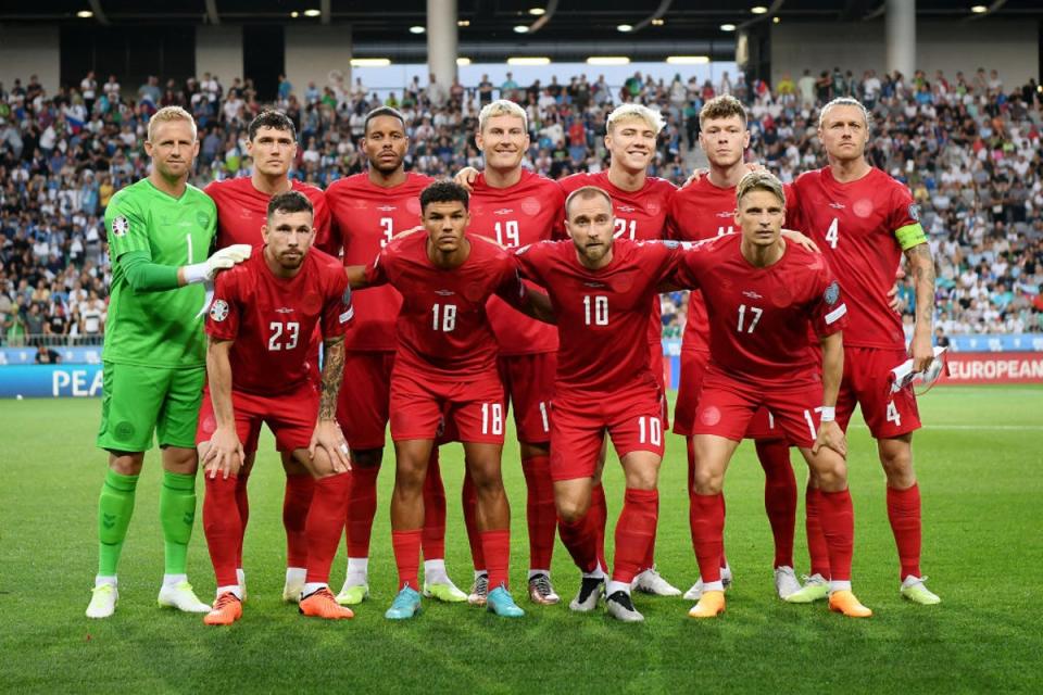 Christian Eriksen collapsed at the last Euros but is back with his national team this time (Getty Images)