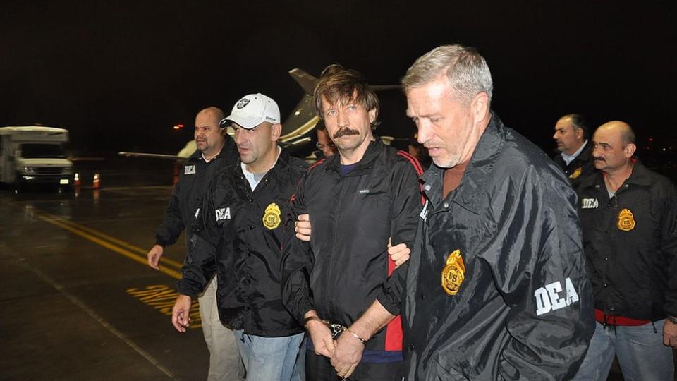 Viktor Bout al llegar a EE.UU. en 2010