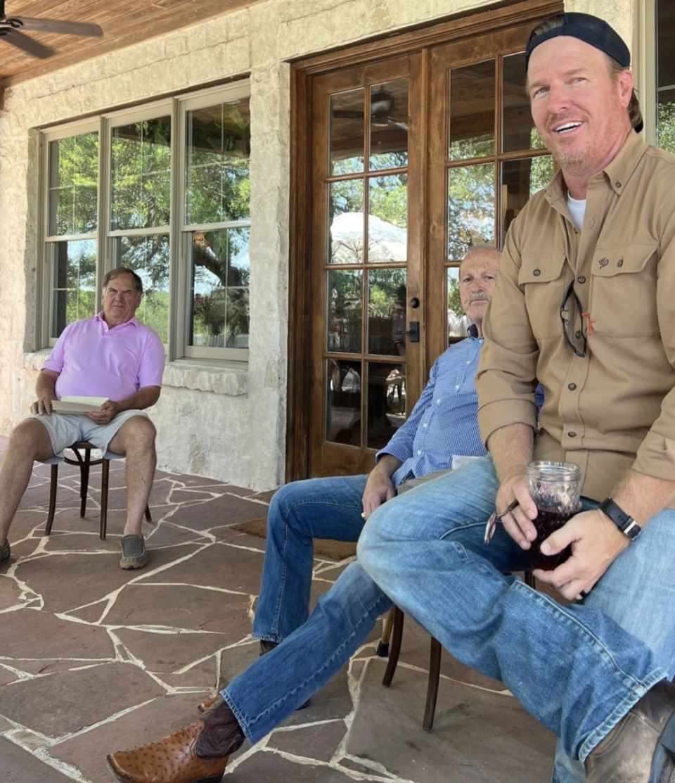 chip gaines with his and his wifes fathers