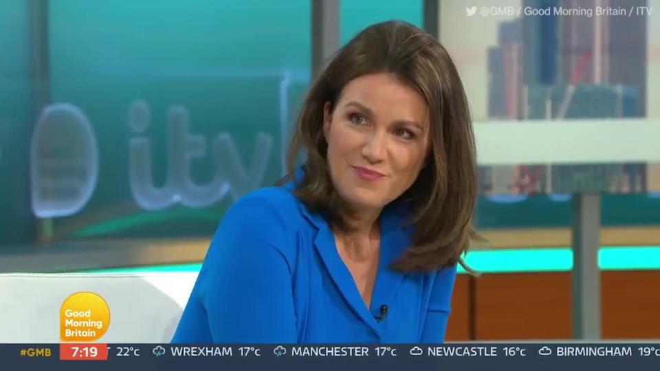 Susanna Reid advised people to wear comfy shoes. (ITV)