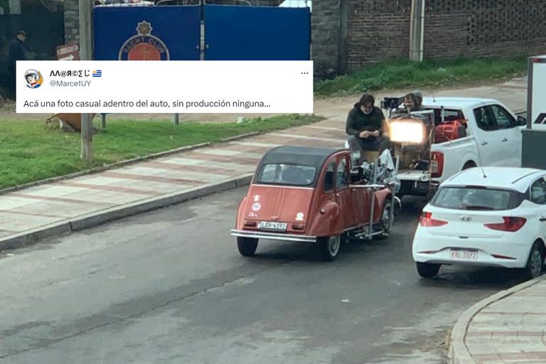 El tuit y la foto del detrás de escena que compartió el usuario de Twitter