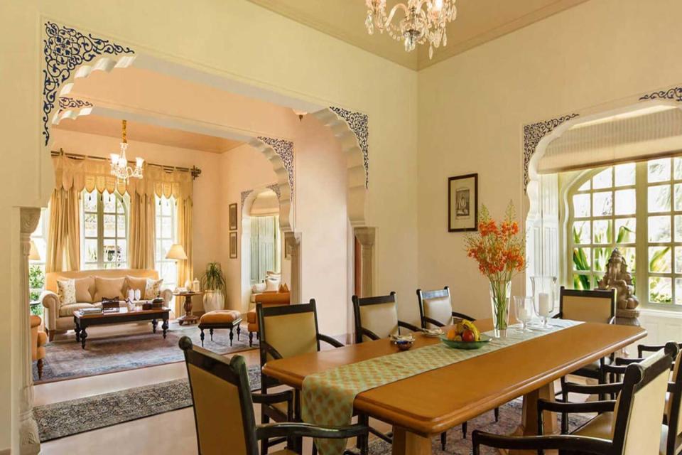 Oberoi Rajvilas Resort, suite interior, Jaipur, India