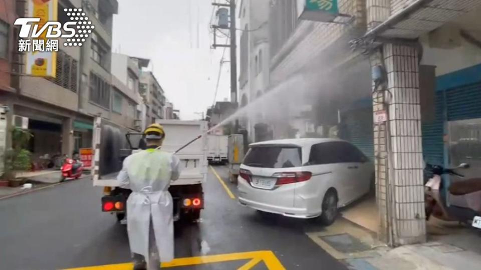 個案相關活動足跡加強清消。（圖／TVBS）