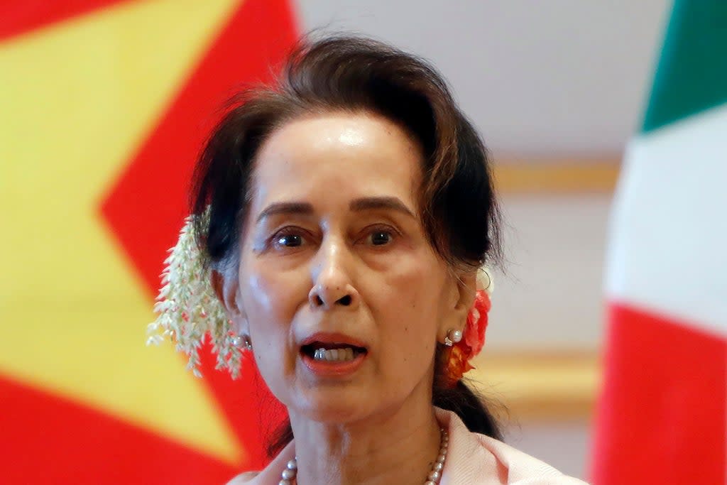 Myanmar Suu Kyi Legal Challenges (Copyright 2021 The Associated Press. All rights reserved.)