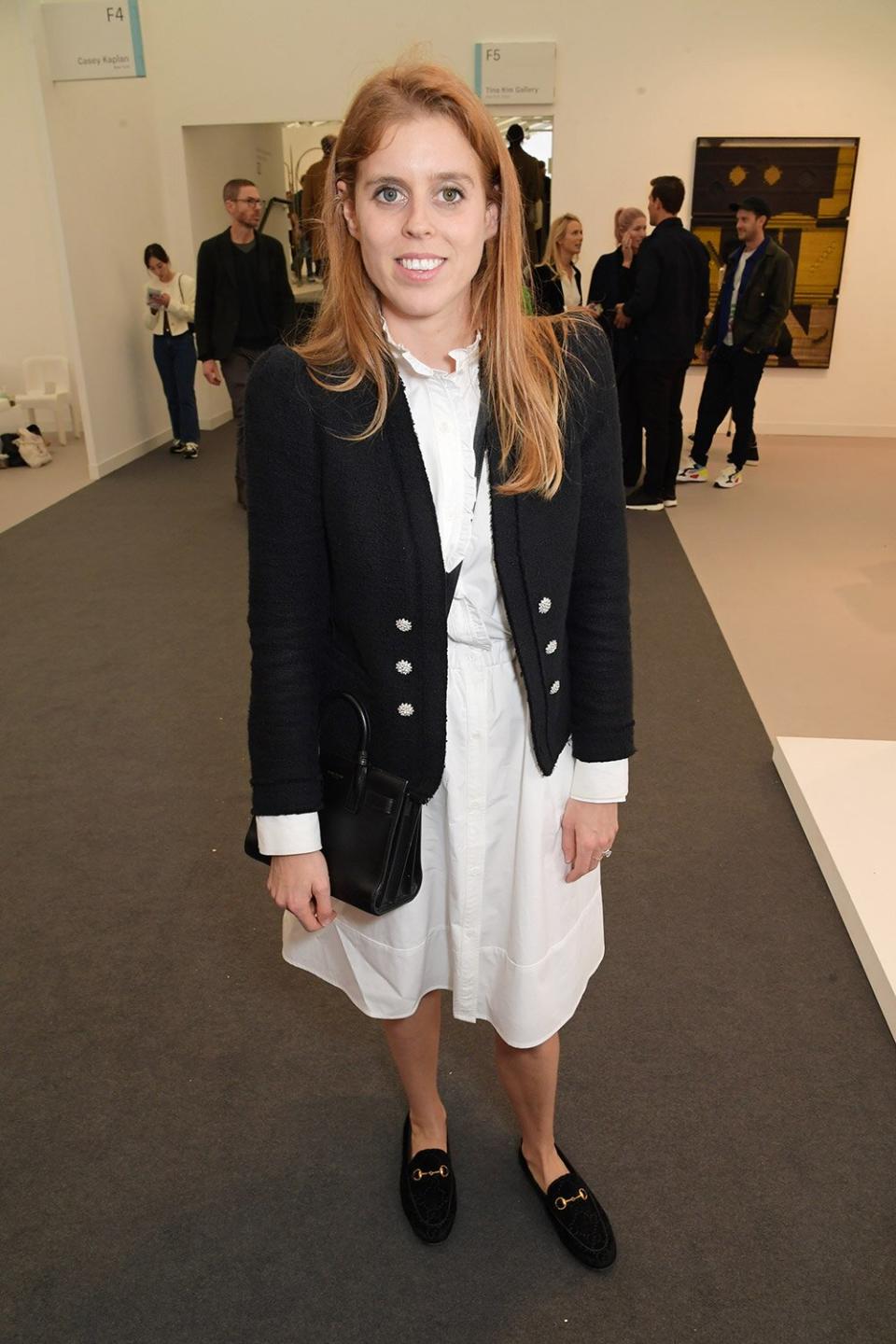 LONDON, ENGLAND - OCTOBER 12: Edoardo Mapelli Mozzi and Princess Beatrice of York attend the Frieze Art Fair 2022 VIP Preview in Regent's Park on October 12, 2022 in London, England. (Photo by David M. Benett/Dave Benett/Getty Images)