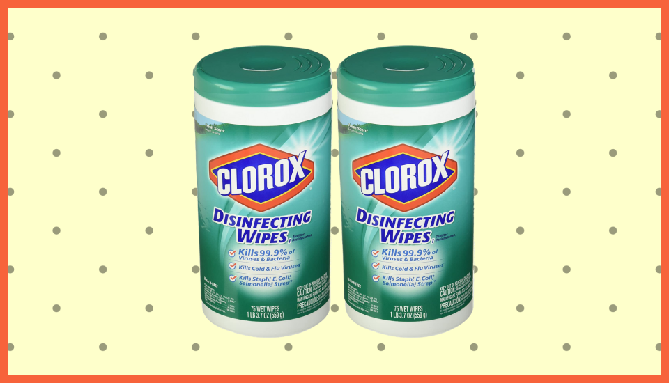 Clorox Fresh Scent Disinfecting Wipes, 75 Count—two-pack. (Photo: Amazon)