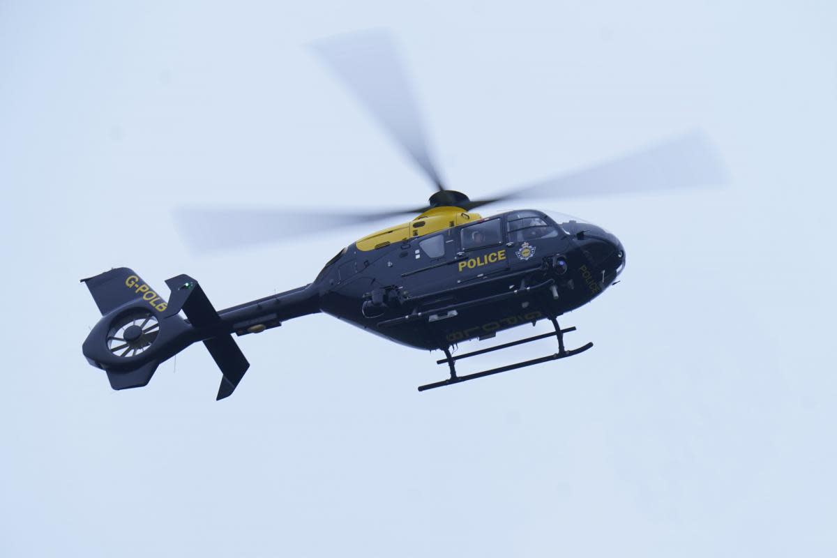 The police helicopter was scrambled above Warrington <i>(Image: PA)</i>