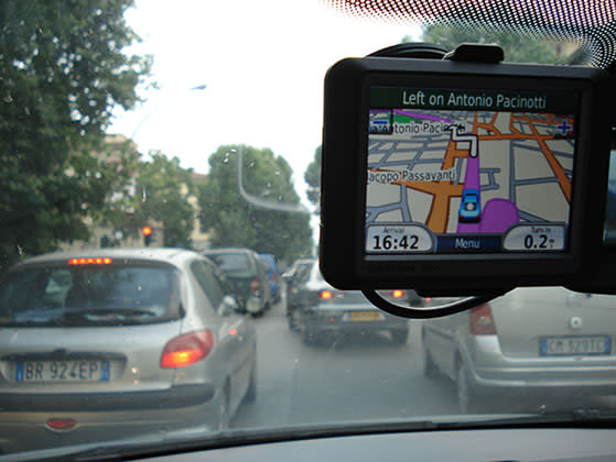 GPS device giving directions (MCT via Getty Images)