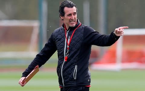 Luiz's time with Emery at PSG only overlapped by two months - Credit: AFP