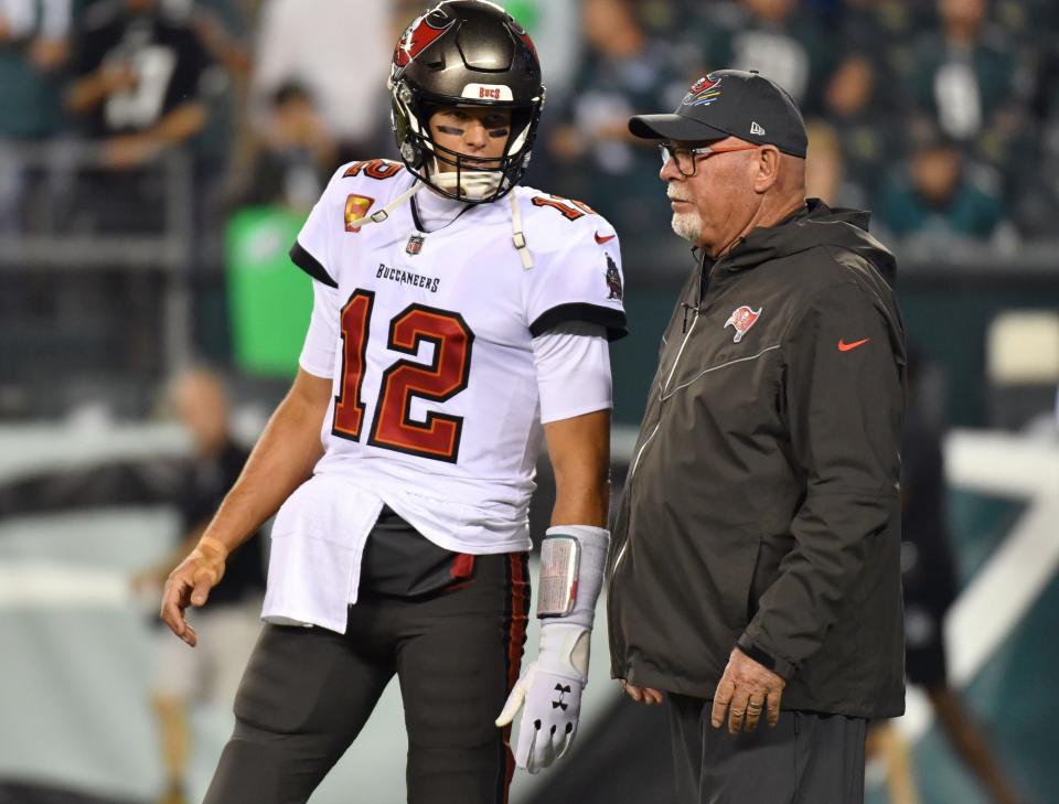 Buccaneers coach Bruce Arians returns to his old stomping grounds when the Buccaneers visit the Colts on Sunday.