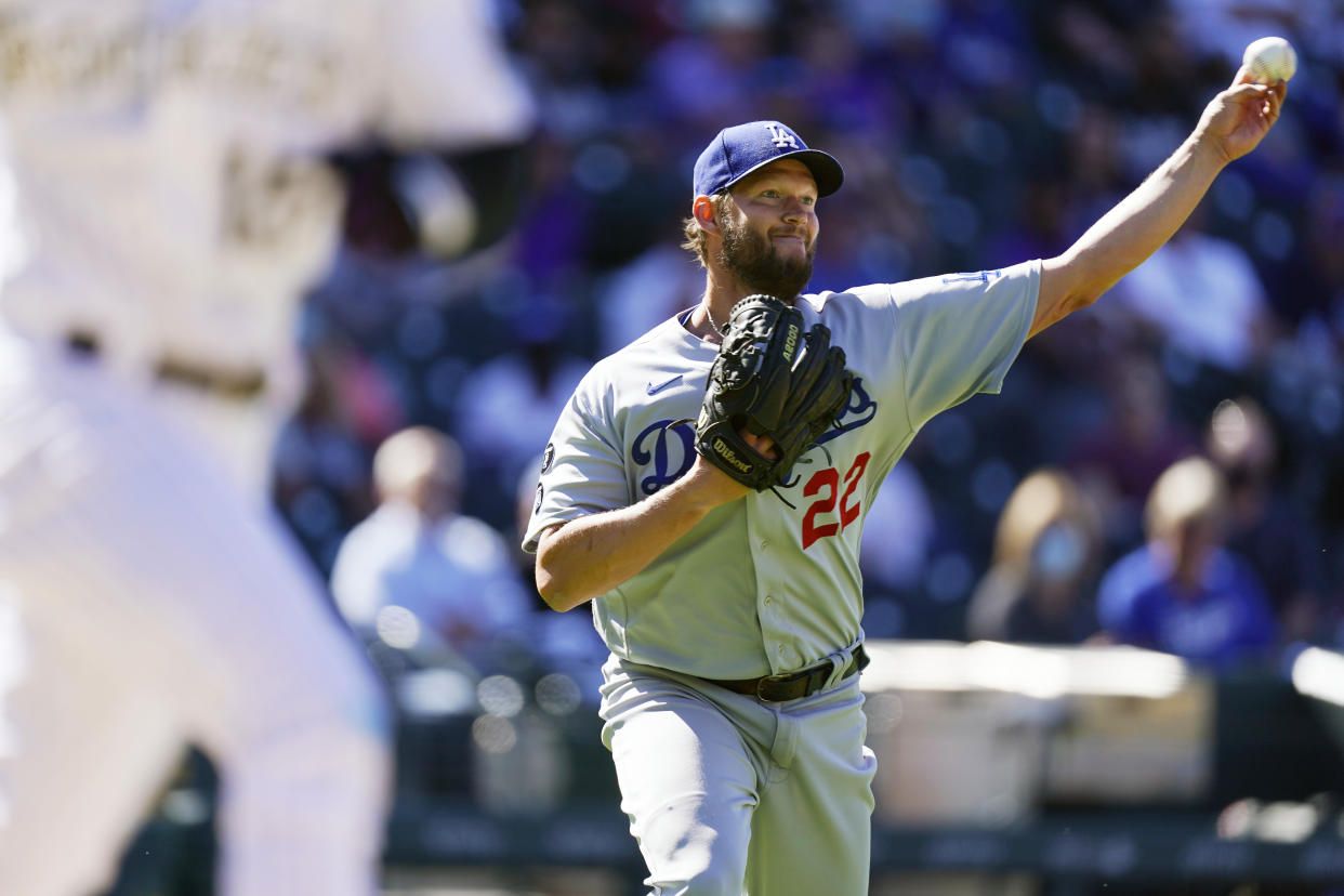 Los Angeles Dodgers starting pitcher Clayton Kershaw will try to slow down his team's slide. (AP Photo/David Zalubowski)