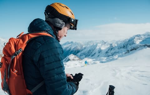 henry on glacier - Credit: Raphael Poeham