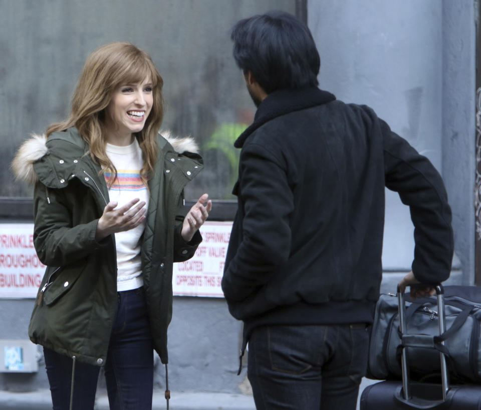 August 30, 2019 Anna Kendrick filming on location for HBO series Love Life in New York. August 30, 2019 Credit:RW/MediaPunch /IPX