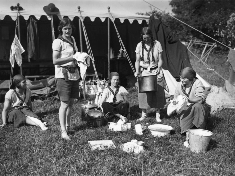 vintage camping