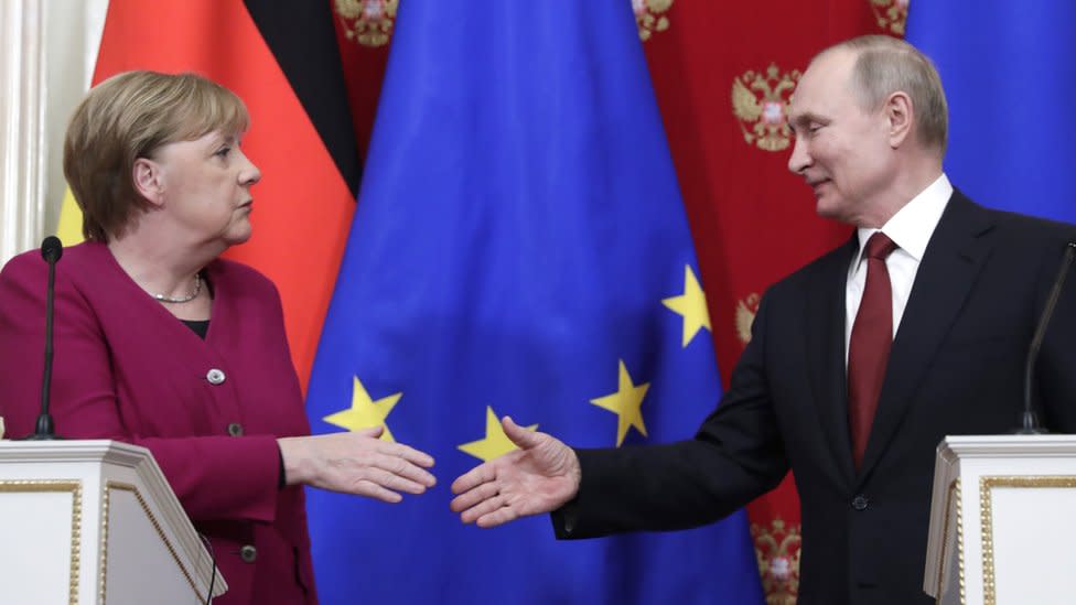 Merkel y Putin