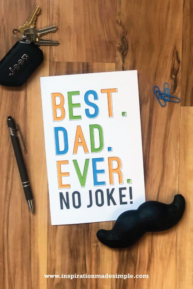 printable fathers day cards best dad ever card