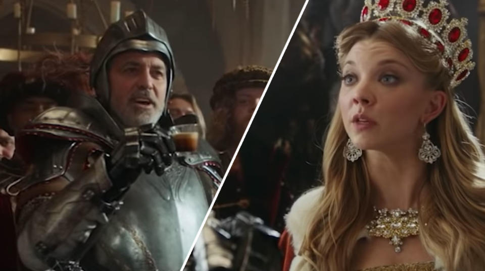 George Clooney and Natalie Dormer in the new Nespresso ad (YouTube/Nespresso)