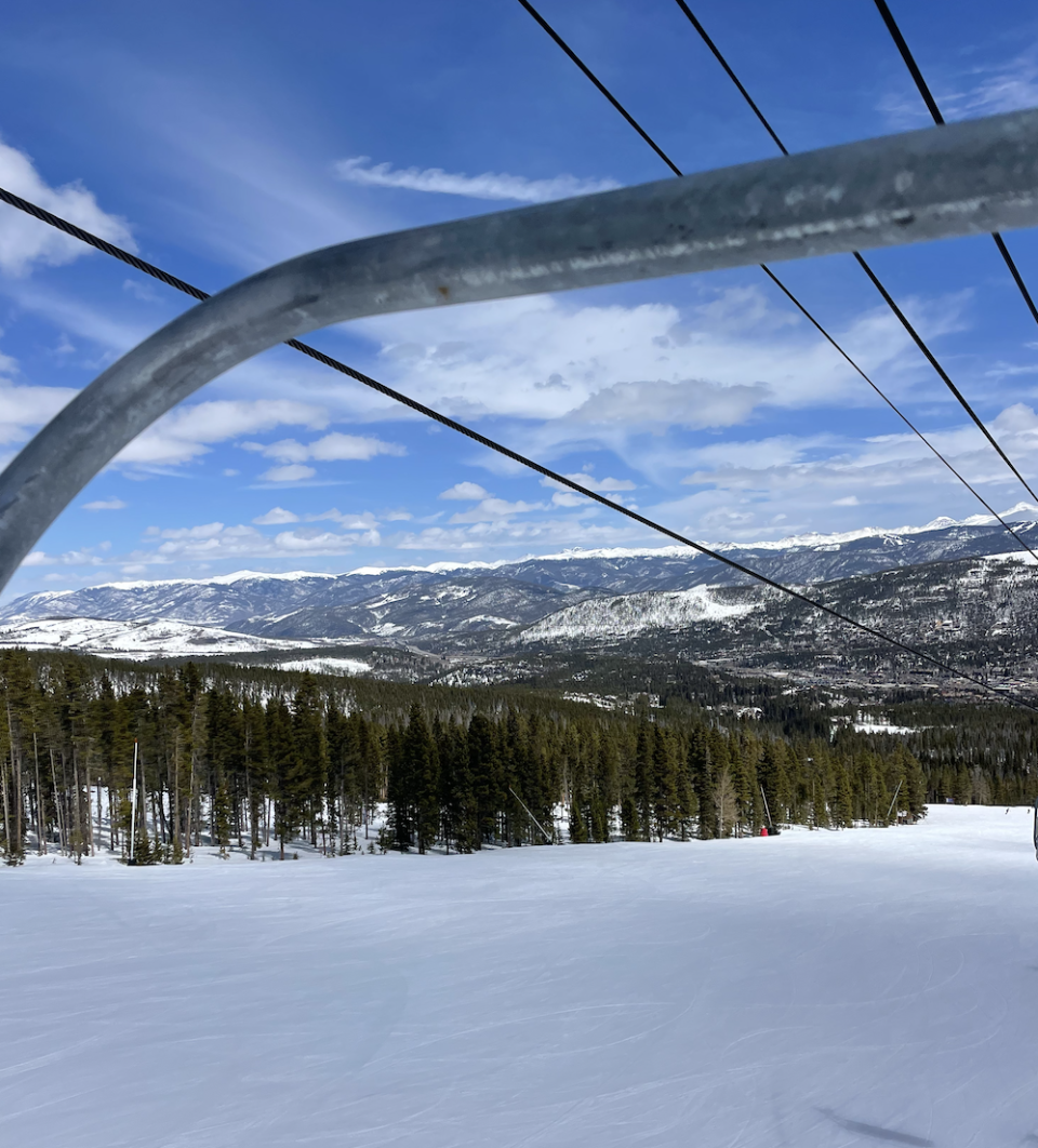 Breck's slopes are renowned for its five peaks and for being home to the highest chairlift in North America.