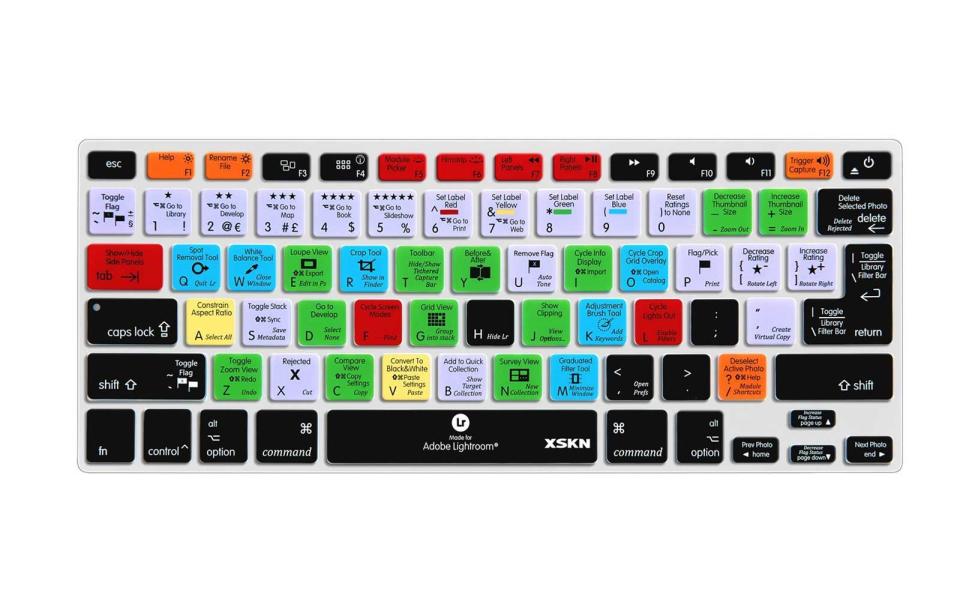 XSKN Adobe Lightroom Shortcuts Keyboard Skin