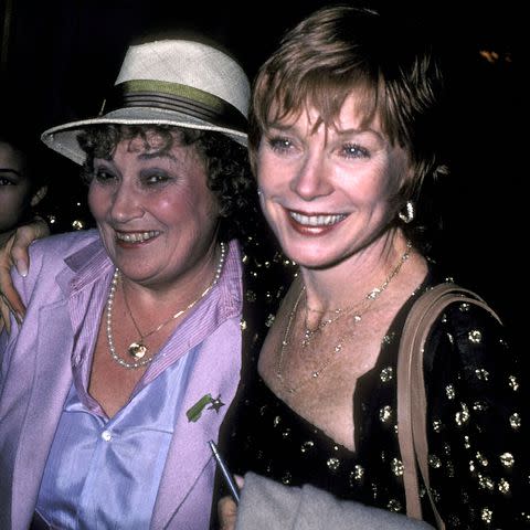 <p>Ron Galella/Ron Galella Collection via Getty</p> Bella Abzug and Shirley MacLaine in 1981