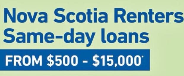 A credit counsellor is concerned about advertising promoting the use of same-day loans for rent relief in Nova Scotia. (Submitted by Manuel Moncayo-Adams - image credit)