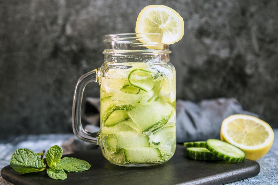 11) Enjoy some crisp cucumber water.