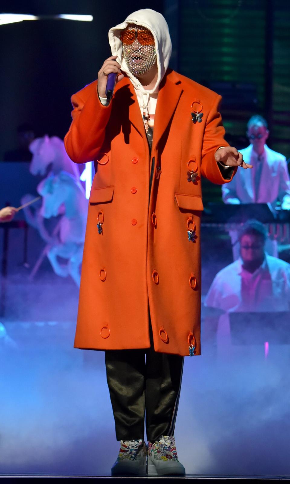 Bad Bunny performs onstage during the 20th annual Latin GRAMMY Awards at MGM Grand Garden Arena on November 14, 2019 in Las Vegas, Nevada