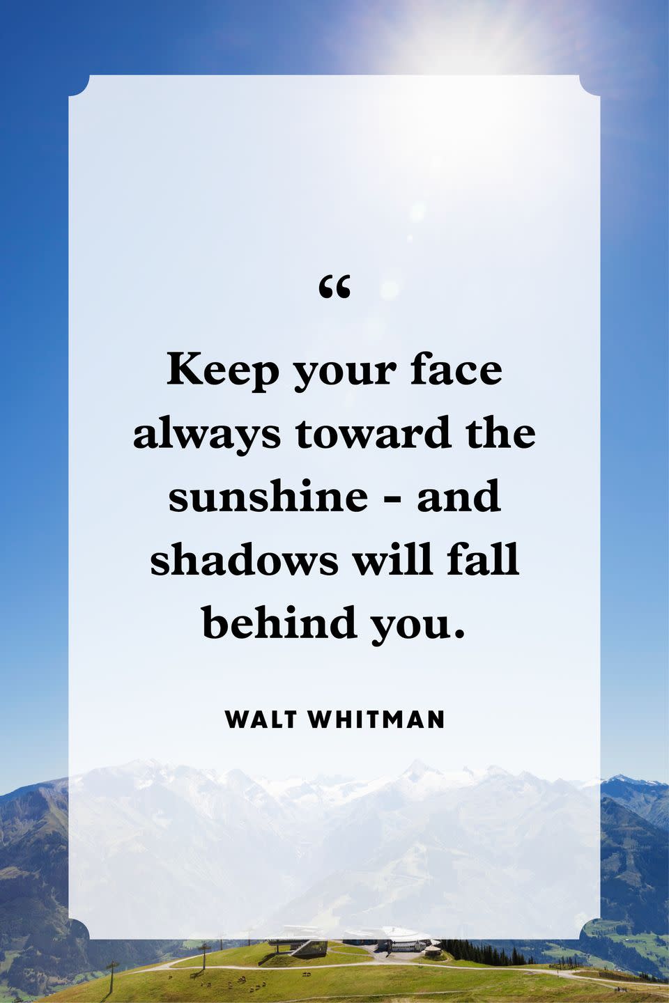 1) Walt Whitman