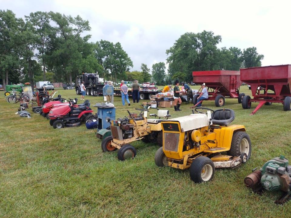 Some of the tractors that were on display at the antique show.