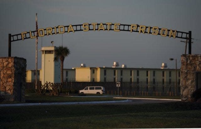 The entrance to the Florida State Prison in Raiford.