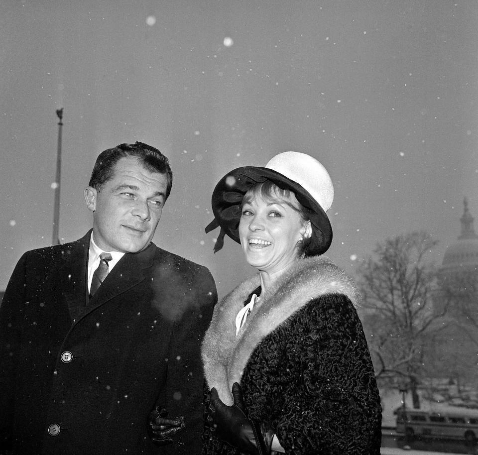 Bailey with Froma Portney, his second of four wives, outside of the Supreme Court building in Washington. 