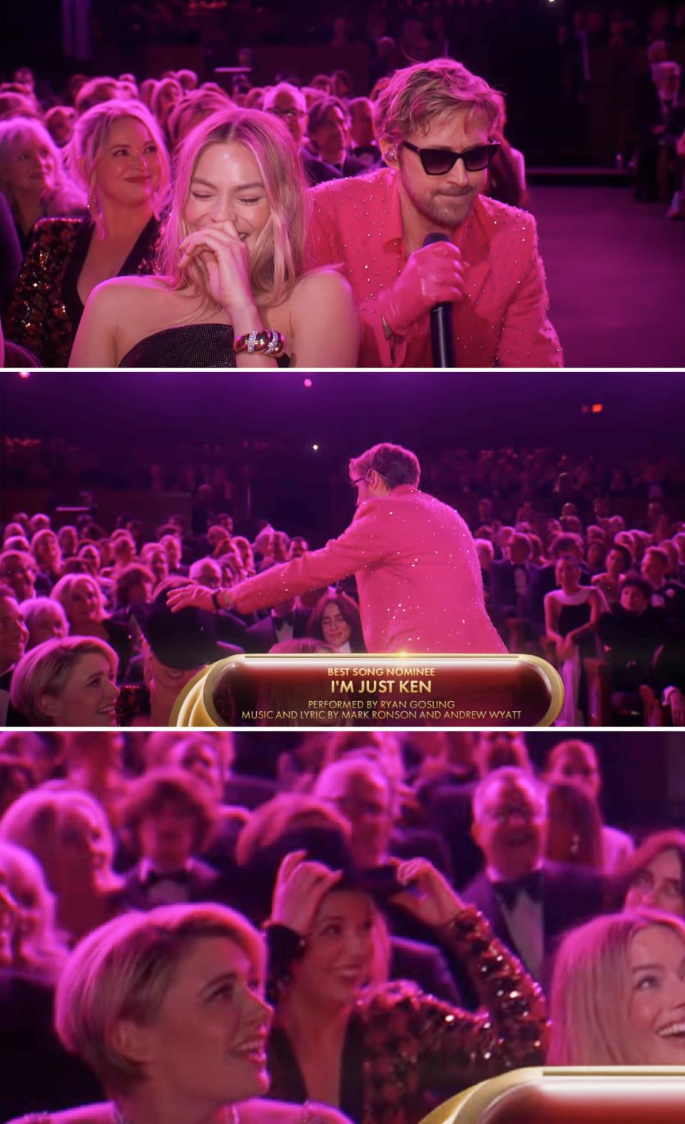 Ryan attended the Oscars, where he was nominated for Best Supporting Actor for Barbie, alongside Mandi and their parents.
