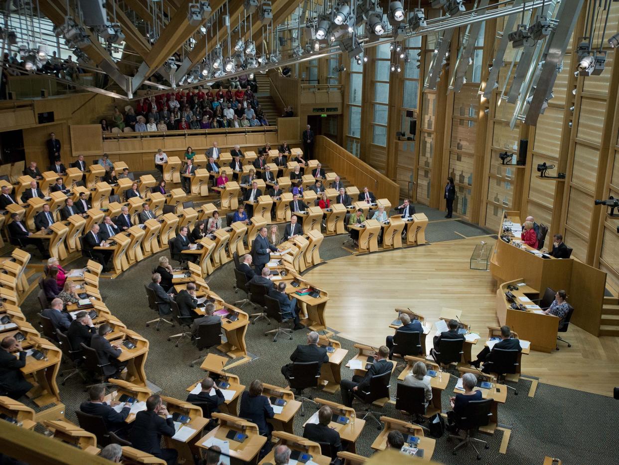 The Holyrood Parliament building: Getty