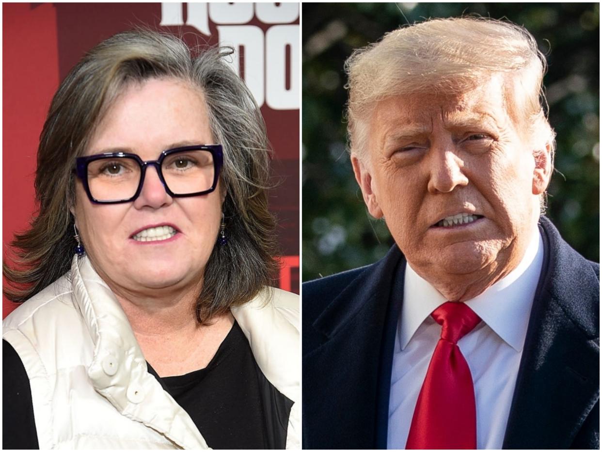 Rosie O’Donnell and Donald Trump (Jamie McCarthy/Drew Angerer/Getty Images)