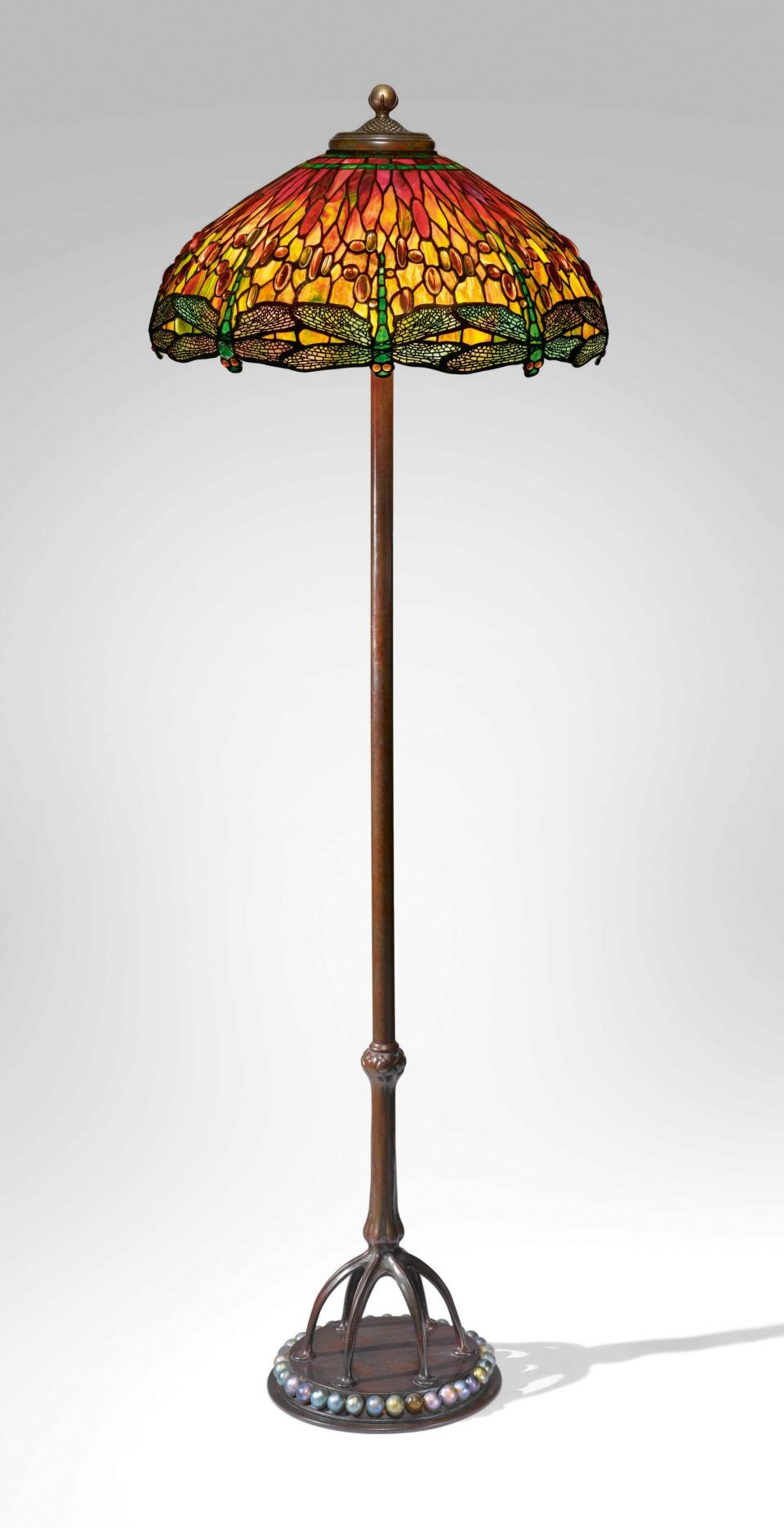 Tiffany Studios Important “Dragonfly” Floor Lamp (1910)