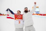 <p>shaunwhite: This is the most amazing day of my life! We did it #Olympics #GoldMedal - @ussnowboardteam (Photo via Instagram/shaunwhite) </p>