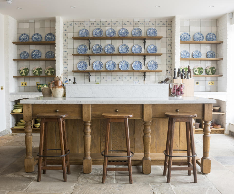 Make a feature of a wooden kitchen island