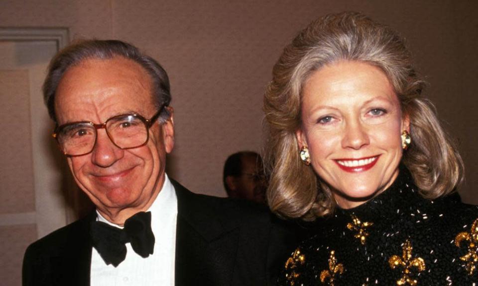 Rupert Murdoch with Patricia Booker