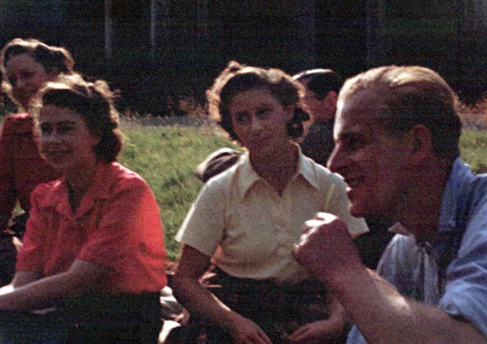 Princess Elizabeth Princess Margaret and Prince Philip Balmoral picnic 1946