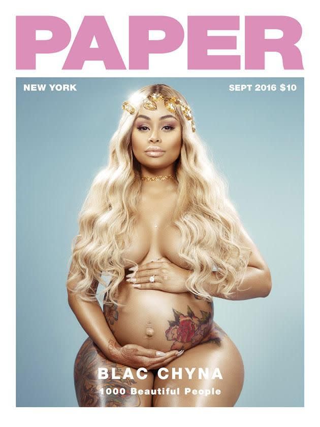 Blac Chyna poses for Paper. Source: Paper magazine.