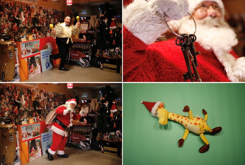 The Wider Image: Christmas wishes from Santas around the world