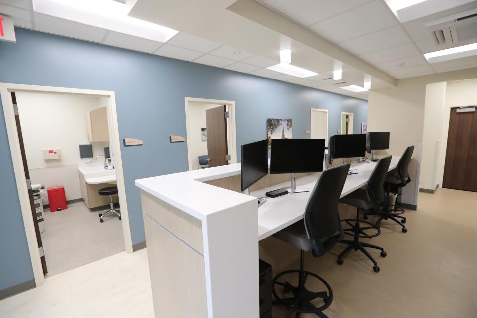 The nurses station for the St. Joseph's/Candler Richmond Hill campus primary care facility.
