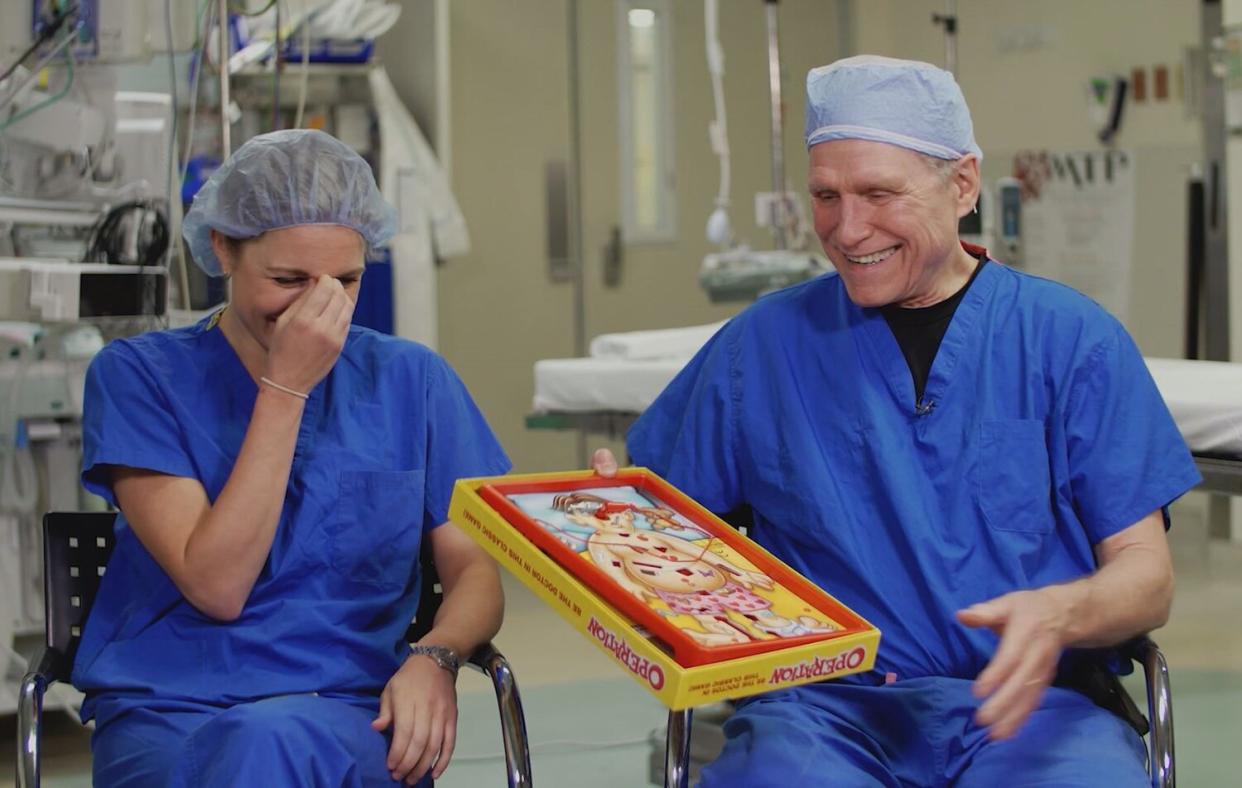 Dr. Harold Roberts and Dr. Sophia Roberts, father and daughter surgeons