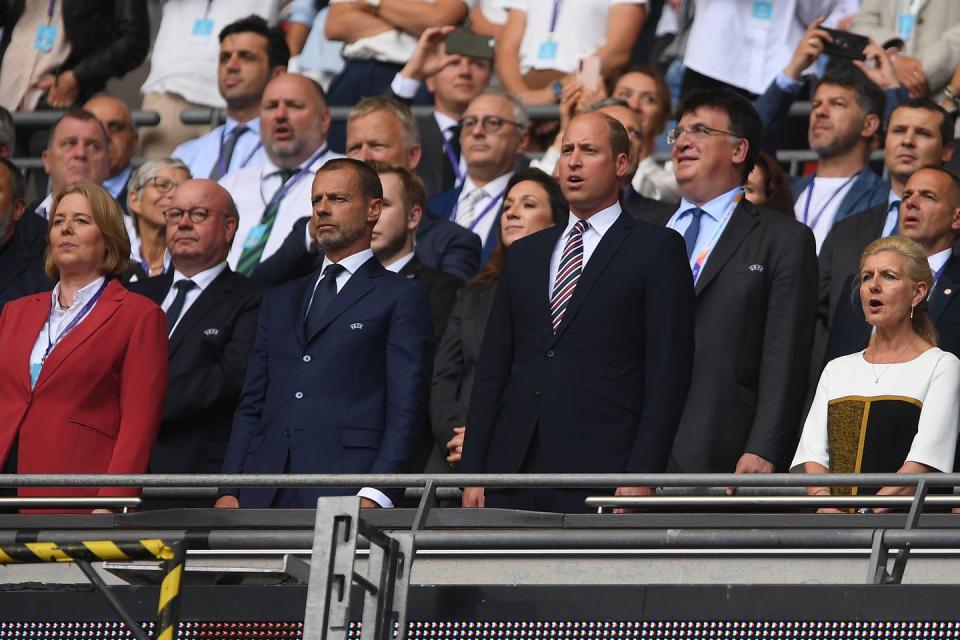 Prince William Attends the Women's Euro 2022 Finals at Wembley Stadium