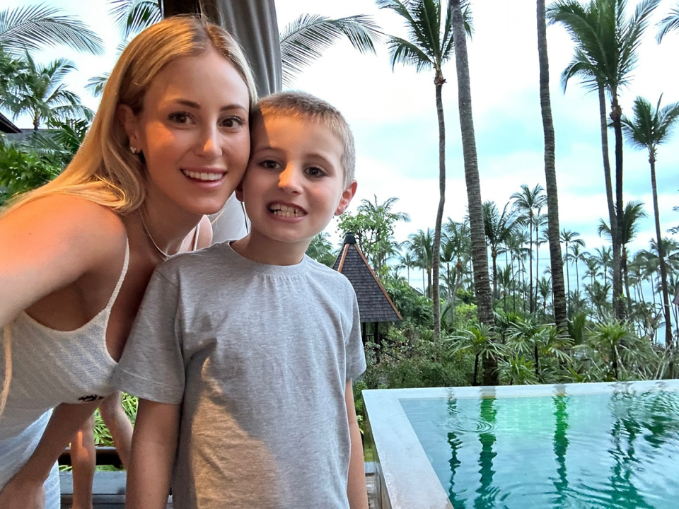 Roxy Jacenko and her son Hunter.