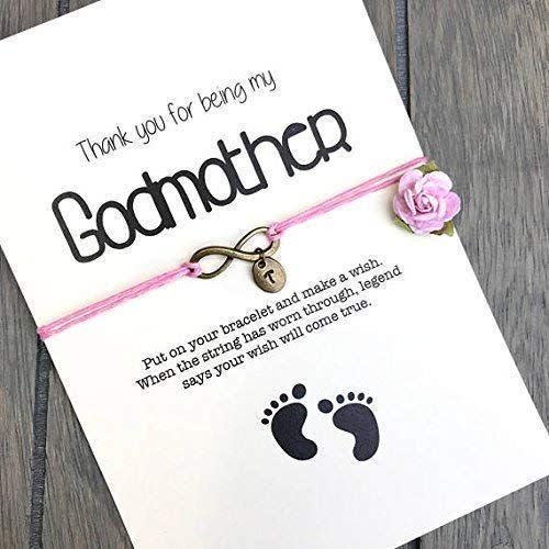 11) "Thank You for Being My Godmother" Bracelet