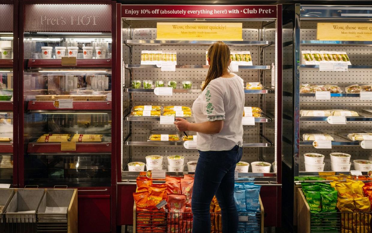 Inside a Pret A Manger