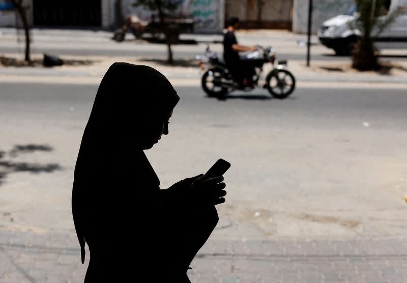 FILE PHOTO: New app offers support for victims of gender-based violence, in Gaza