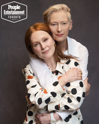 <p>Ben Trivett/Shutterstock</p> Julianne Moore and TIlda Swinton